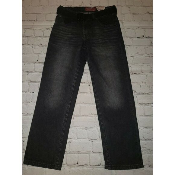 Nwt Boys Arizona Jean Co Size 10 Jeans With Belt - Picture 1 of 4
